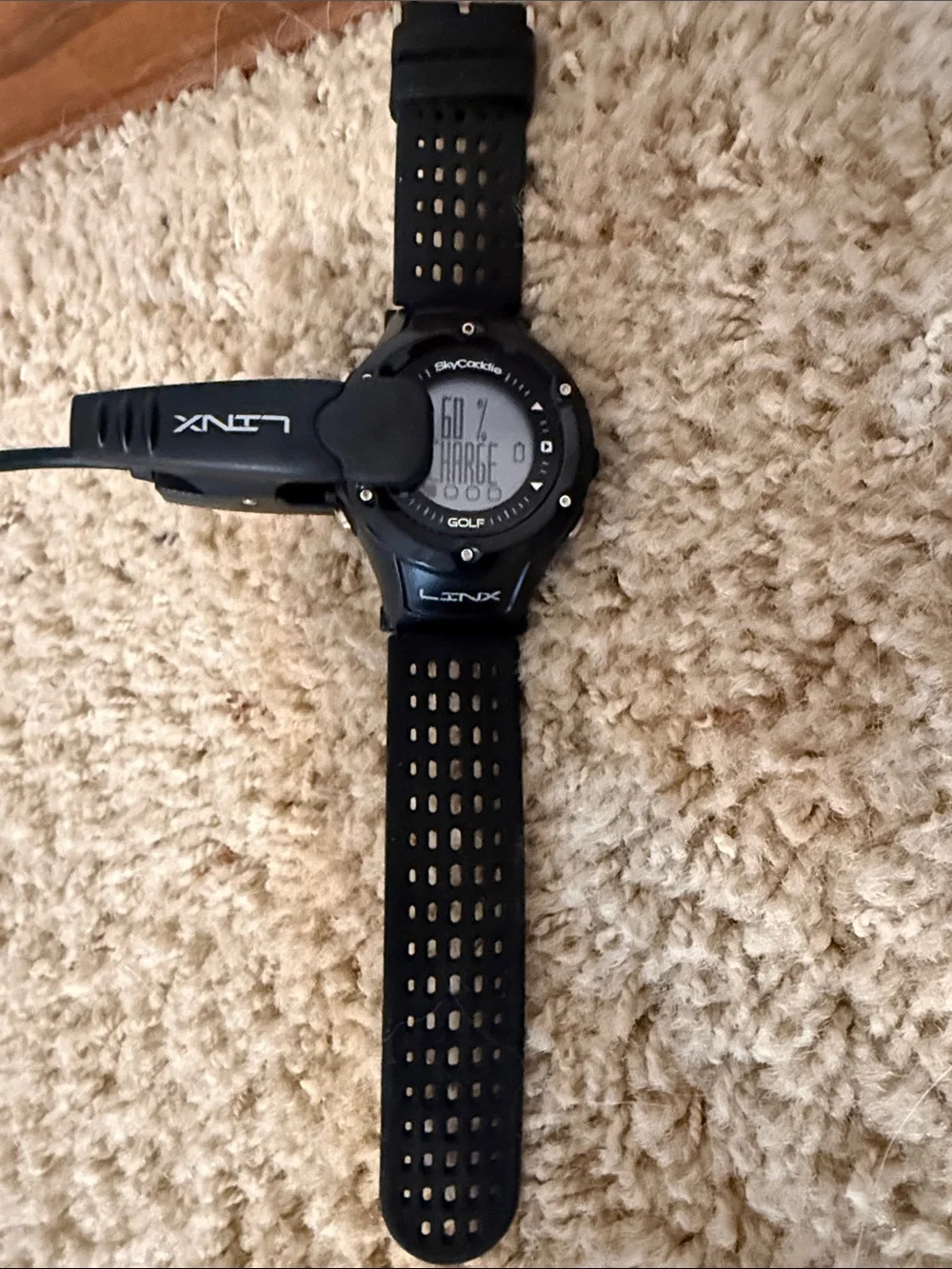 Lynx Black Golf GPS Sports Watch - Rechargeable Golf Tracker